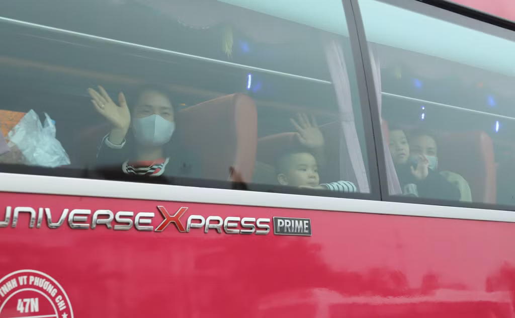 These coaches will bring them back to work on February 14 (or the 5th day of the first lunar month).