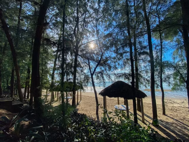 Bình Ngọc Beach stretches over 7km and connects to Trà Cổ Beach. — Photos courtesy of Móng Cái City's Department of Culture and Information