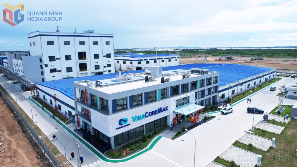 Dự án Nhà máy Vina CoreMax Việt Nam có tổng vốn đầu tư 65,3 triệu USD, diện tích khoảng 8ha.