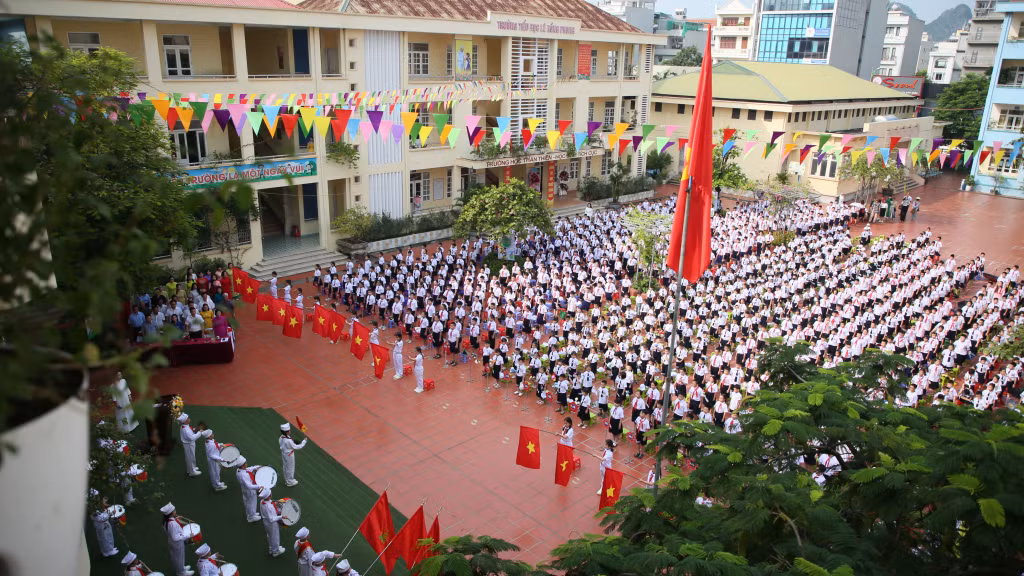 The opening ceremony for a new shool year