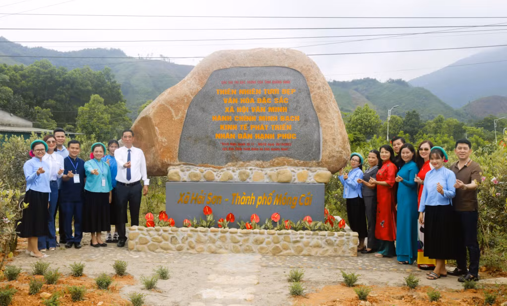 Xã Hải Sơn tuyên truyền về hệ giá trị đặc trưng tỉnh Quảng Ninh và hệ giá trị con người Quảng Ninh.
