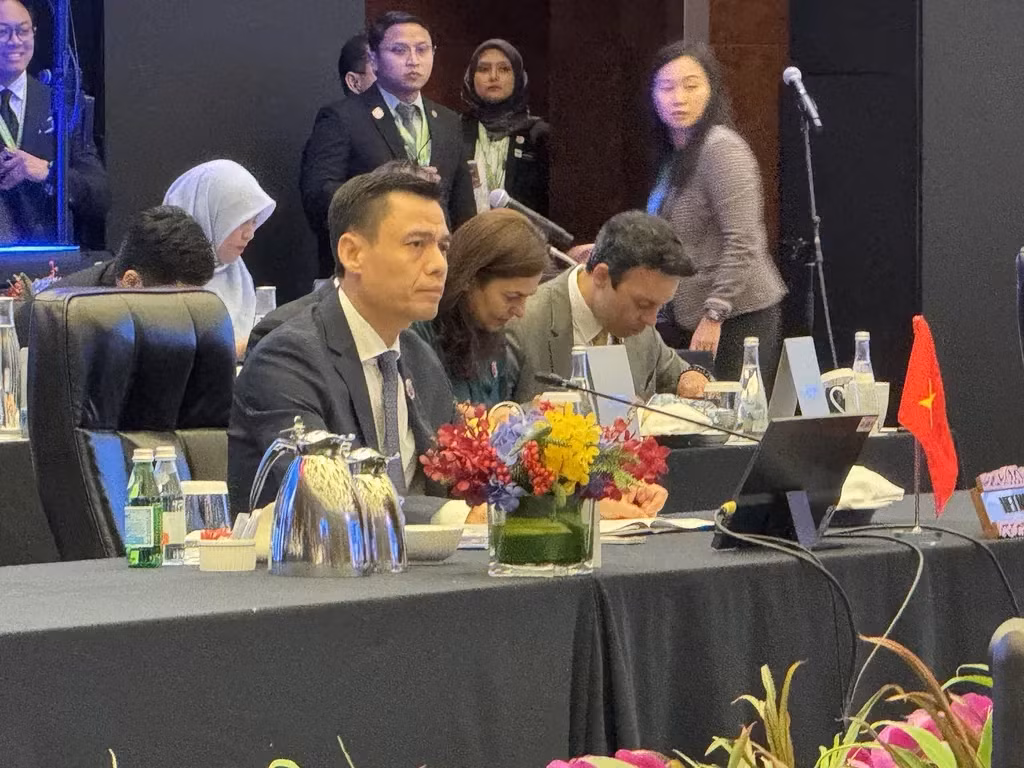 Deputy Foreign Minister Đặng Hoàng Giang at the special ASEAN Foreign Ministers' meeting on December 22. — VNA/VNS Photo