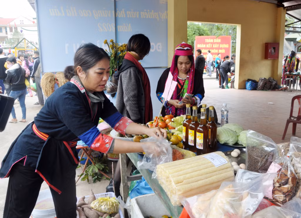 Locally-produced goods on display