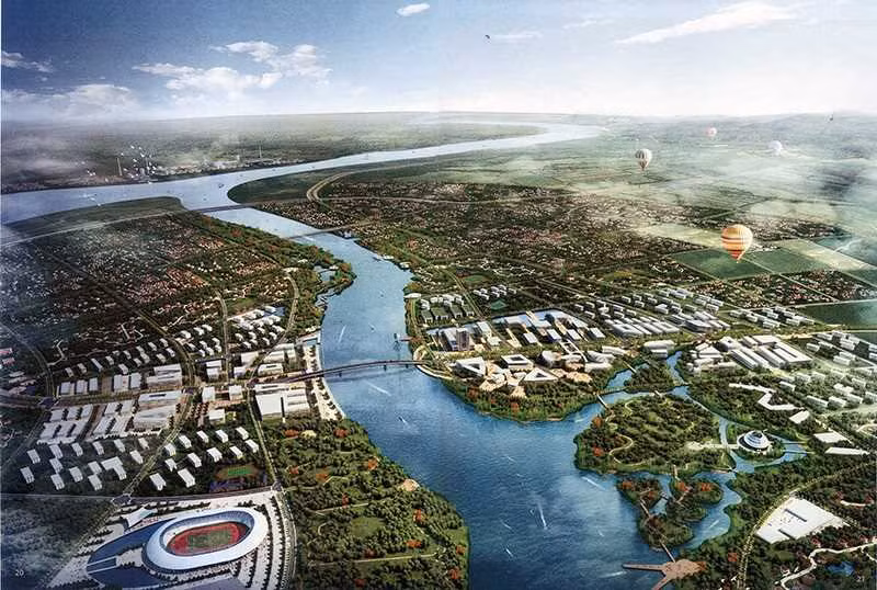A rendering of the Quang Yen Coastal Economic Zone master plan.