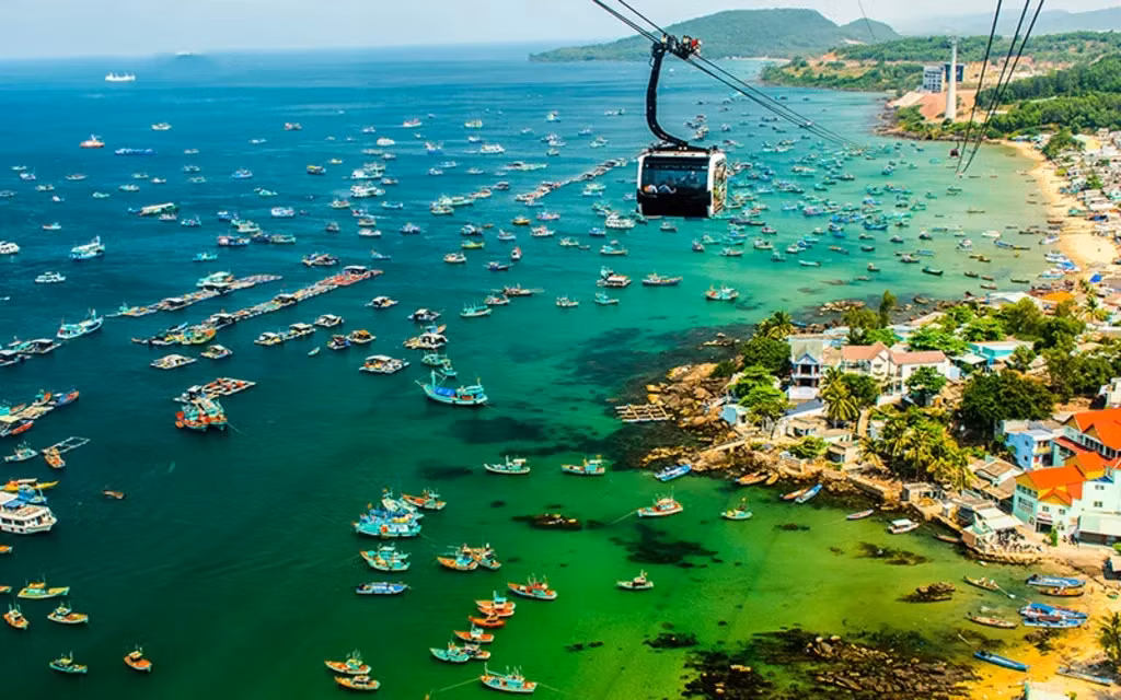 A bird-eye view of Phú Quốc Island in Kiên Giang Province. — photo courtesy of dulichviet.com.vn