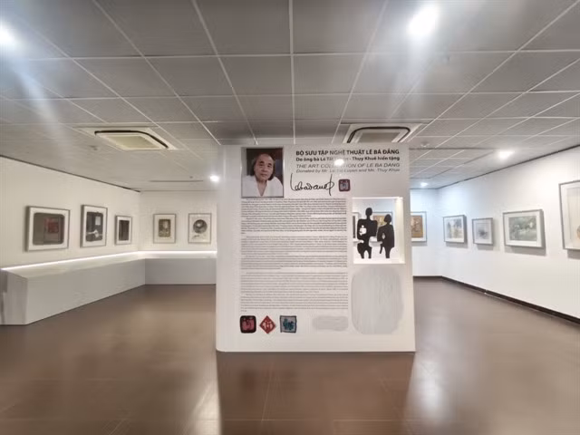 A space of the French-Vietnamese artist Lê Bá Đảng opens at Đà Nẵng City's Fine Arts Museum. The best of his collection opened for public from November 1. Photo courtesy of Đà Nẵng City's Fine Arts Museum