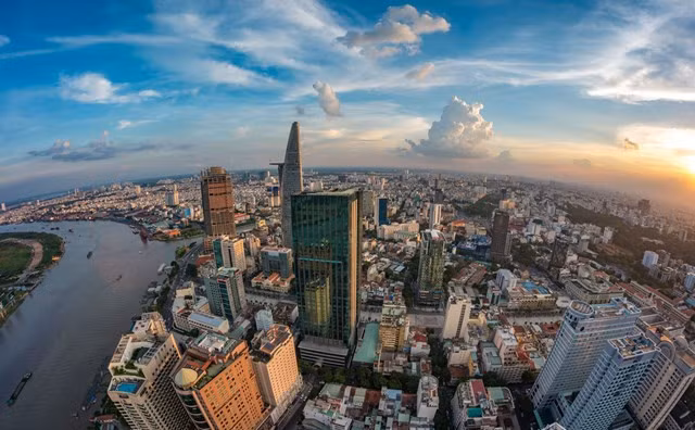 A view of HCM City's downtown. Experts have said the real estate market won’t recover until late 2024. VNA/VNS Photo