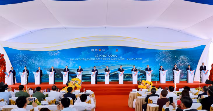 Hanoi–Quang Ninh high-speed railway project kicks off ảnh 1 Hanoi–Quang Ninh high-speed railway project kicks off ảnh 1