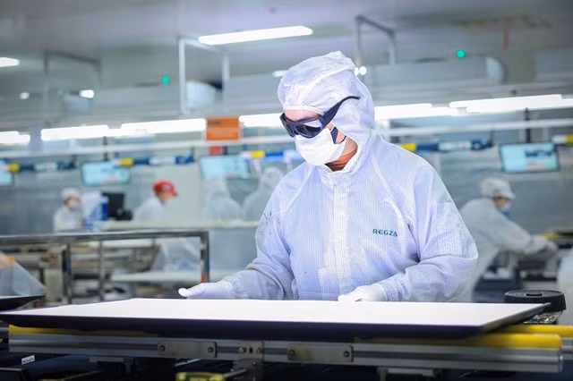 A TV production line at Regza Việt Nam in Đồng Nai Province. Việt Nam’s ambitious industrial goals require fundamental changes in policymaking to attract foreign direct investment. — VNA/VNS Photo Hoàng Hiếu