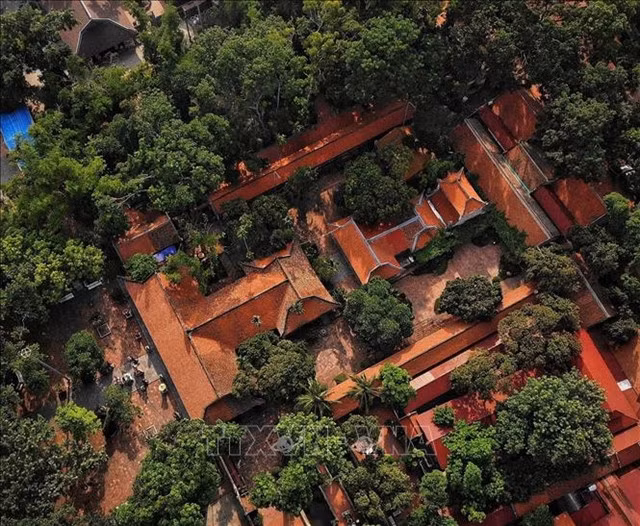 A bird's eye view of Vĩnh Nghiêm Pagoda. — VNA/VNS Photo Danh Lam