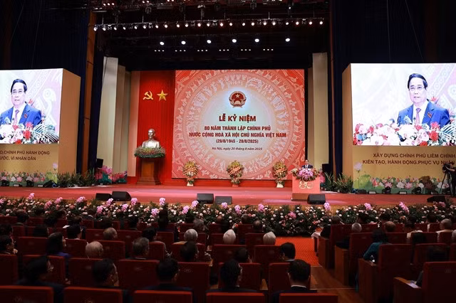 A view of the grand ceremony to celebrate its 80th founding anniversary (August 28, 1945–2025). VNA/VNS Photo