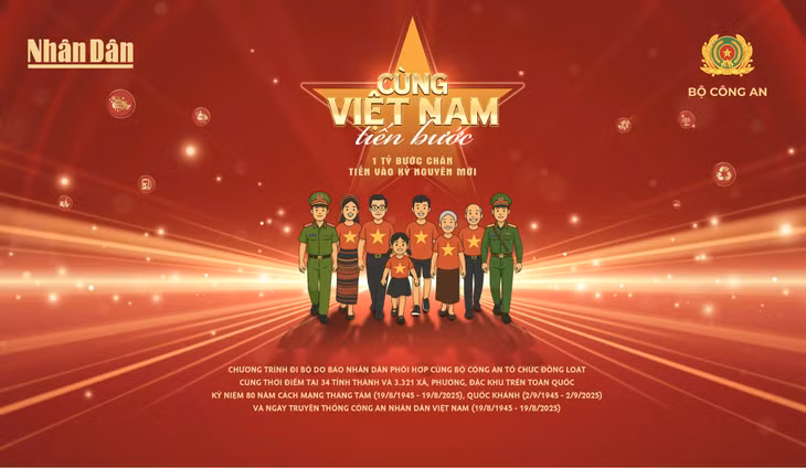 The “Marching forward with Vietnam” walking event was held simultaneously across 34 provinces and cities, encompassing 3,321 communes, wards, and special administrative zones nationwide.