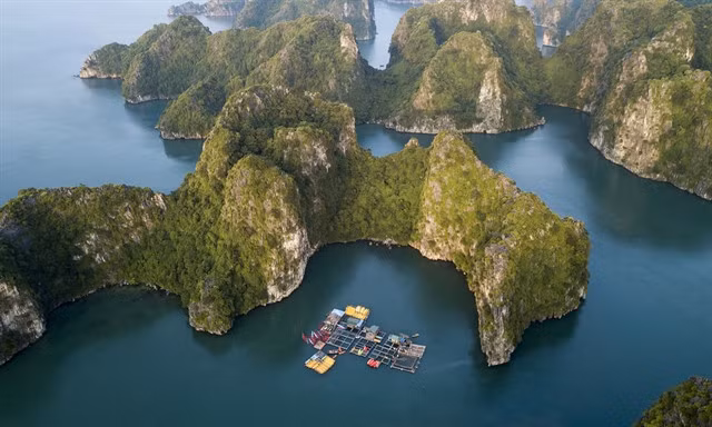 Hạ Long Bay is one of nine UNESCO-recognised World Heritage Sites in Việt Nam. — Photo qtair.vn