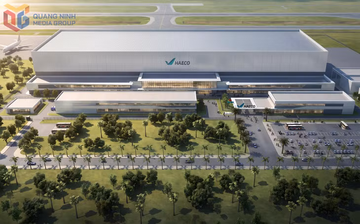 A rendering of the US$360 million aircraft maintenance, repair and overhaul (MRO) complex at Van Don International Airport.