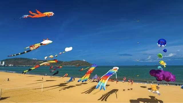 TAKING FLIGHT: The Kite Festival in Quy Nhơn City features vibrant colours. Photo nhandan.vn