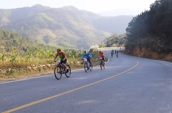 A beautiful road biking route
