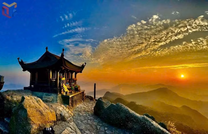 A view of Yen Tu Peak at dusk. Photo: Tung Lam Development Joint Stock Company.