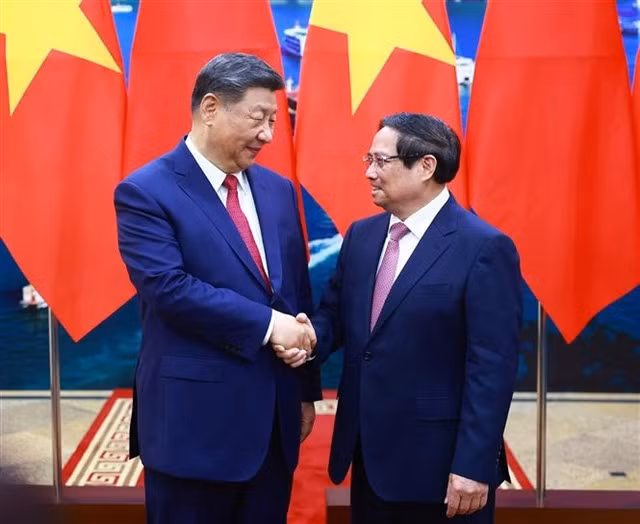 General Secretary of the Communist Party of China (CPC) Central Committee and President of China Xi Jinping expresses his joy to choose Việt Nam as the first destination for his overseas visit in 2025. VNA/VNS Photo
