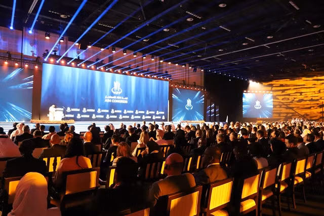 Deputy Prime Minister Nguyễn Chí Dũng attends the 14th Annual Investment Meeting Congress (AIM Congress) in Abu Dhabi. — VNA/VNS Photo