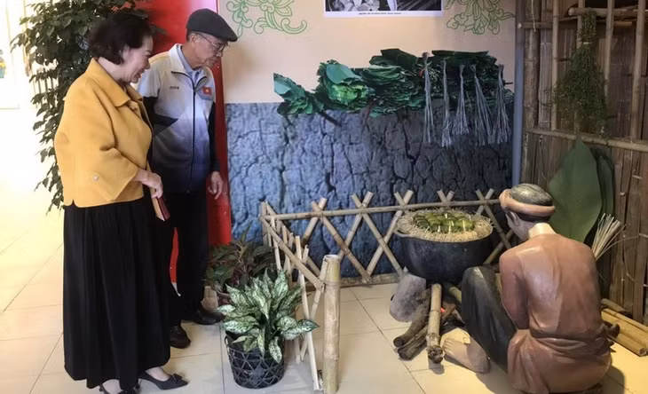 Visitors at the exhibition