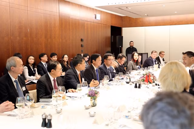 Vietnamese Deputy Prime Minister Trần Hồng Hà attended the World Economic Forum meeting on Monday. — VNA/VNS Photo Tố Uyên