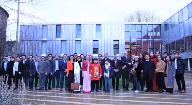 Vietnamese in UK, Singapore celebrate Tet hinh anh 1