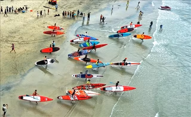 A view of Mân Thái Beach in the central city of Đà Nẵng. VNA/VNS Photo