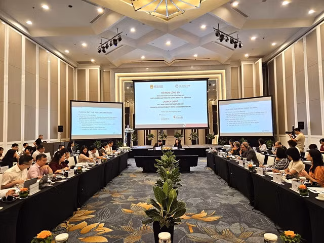 Việt Nam public expenditure and financial accountability (PEFA) assessment report was launched by the Ministry of Finance and the World Bank on Monday. — Photo baochinhphu.vn