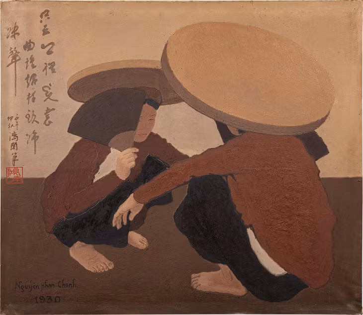 Vietnamese painter Nguyen Phan Chanh’s work "Nguoi Hat Dan Ca." Photo courtesy of Sotheby’s