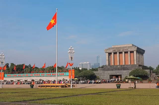 President Hồ Chí Minh's Mausoleum on National Day.— VNA/VNS Photo Hoàng Hiếu