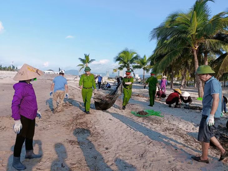 Beach cleanup held in Ha Long city ảnh 2 Beach cleanup held in Ha Long city ảnh 2