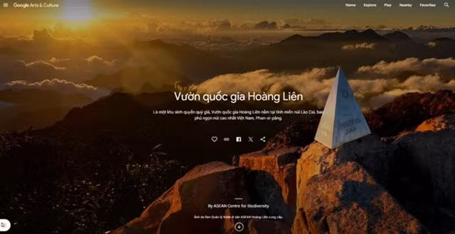 Hoàng Liên National Park appears on 'Vibrant Vietnam' site. Photo courtesy of Google Arts and Culture