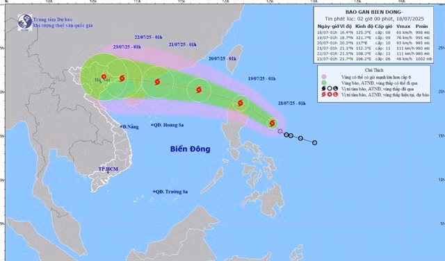 A tropical depression over the eastern waters of the Philippines has strengthened into Storm Wipha. VNA/VNS Photo