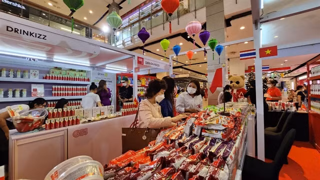 A booth at the Vietnamese Goods Week in Thailand 2022. — VNS Photo Thu Trà