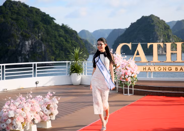 On the stage of a classy yacht