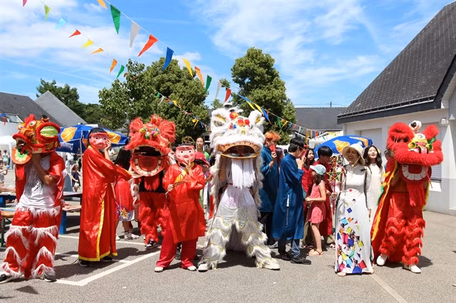 A parade promoting Vietnamese culture.