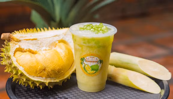 Sugarcane durian juice helps to refresh drinkers so much. Photo Foody