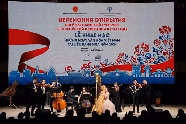 An art performance at the opening ceremony. VNA/VNS Photo