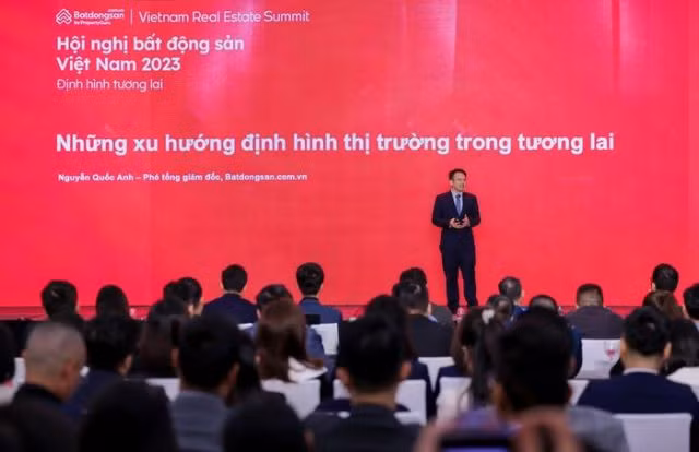 At the Vietnam Real Estate Summit 2023 held by Batdongsan.com.vn in HCM City on December 14. — Photo courtesy of the organiser