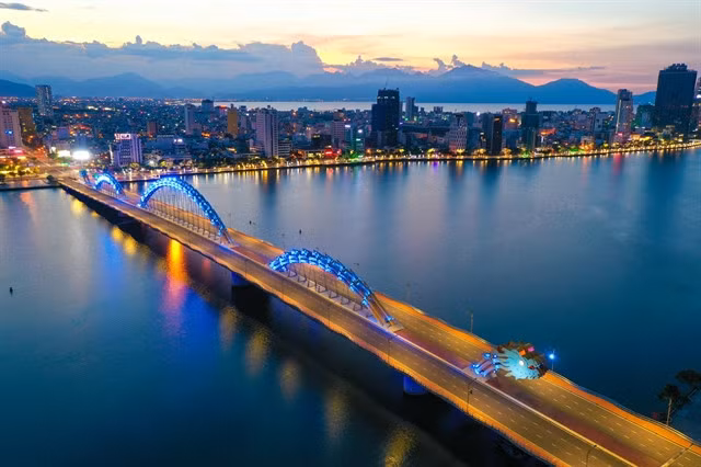 Đà Nẵng City at night. — VNA/VNS Photo