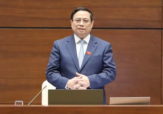 Prime Minister Pham Minh Chinh at the Q&amp;A session, Ha Noi, November 8, 2023 - Photo: VGP/Nhat Bac