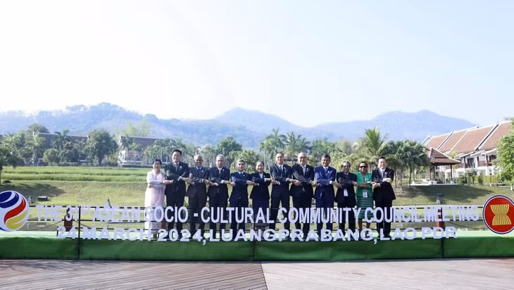 Heads of delegations to the 31st Meeting of the ASCC Council. (Photo: VNA)