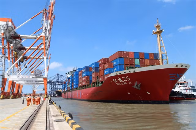 The Cái Mép-Thị Vải port in Bà Rịa-Vũng Tàu Province. — Photo vietnamnet.vn