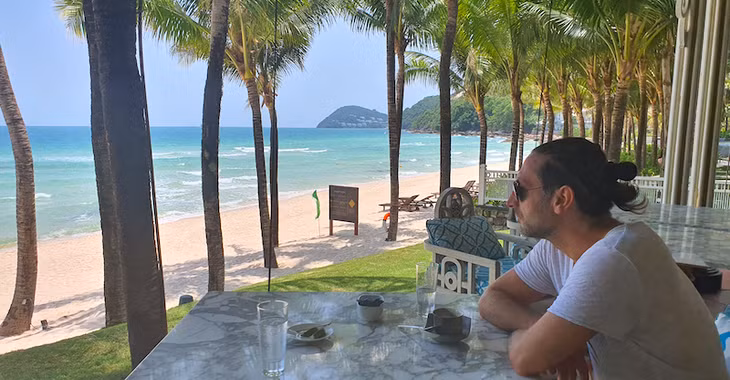 Mauro Gasparotti, Director of Savills Hotels APAC, enjoys his trip to Phu Quoc Island before the social distancing orders. Photo: Savills