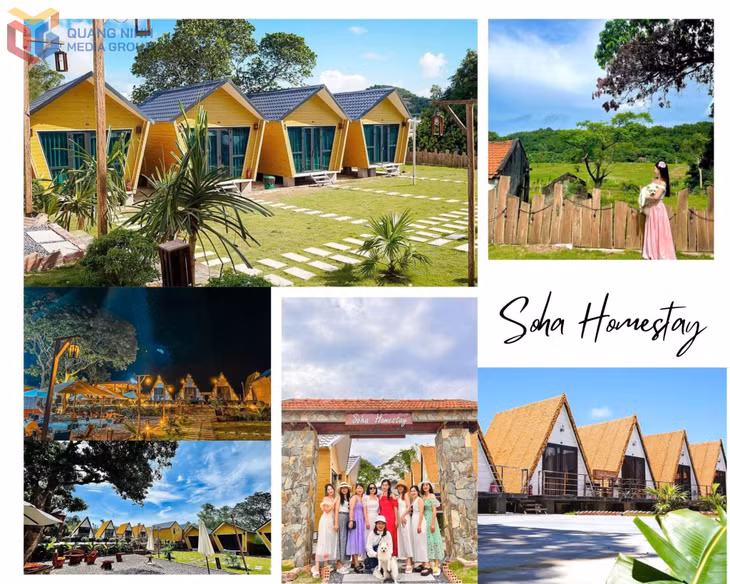 A homestay in Quan Lan advertises itself on social media platforms