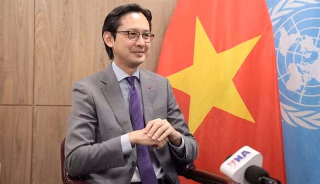 Ambassador Đỗ Hùng Việt, head of Việt Nam's Permanent Mission to the United Nations. — VNA/VNS Photo Lê Hoàng