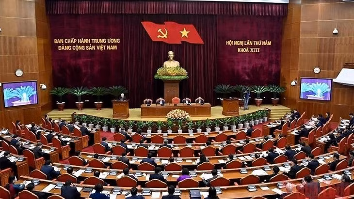 The 5th plenum of the 13th Party Central Committee (Photo: Dang Khoa)