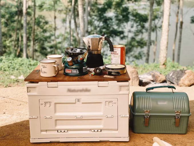 Trang’s glamping gears. Photo courtesy of Trang