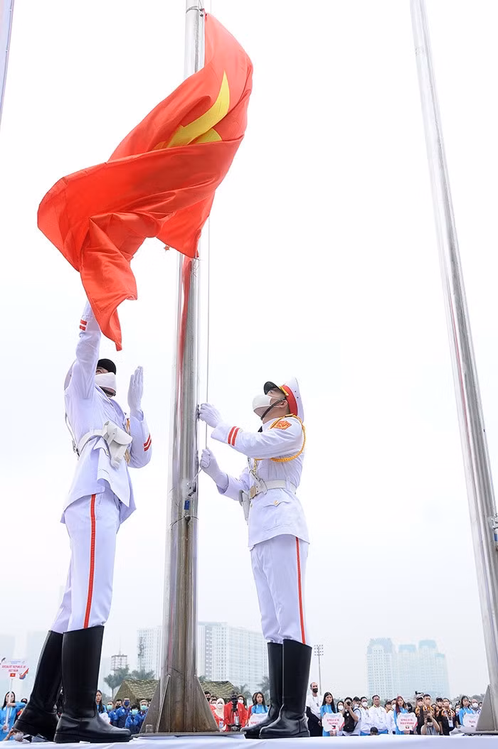 The Vietnamese national flag