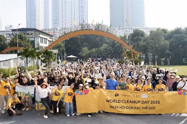 World Cleanup Day 2025, the world’s largest civic action campaign tackling global waste, kicked off in Hà Nội on September 20. — Photo Courtesy of the organisers